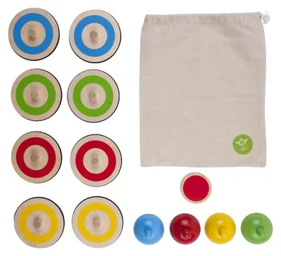 Image de Jeu de curling d'intérieur en bois - 2 à 4 joueurs