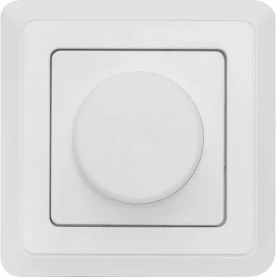 Obrázok produktu pre Kompletný stmievač, 25 - 300 W alebo LED 1 - 100 W, ovládanie fázy na koncovej hrane, čisto biely