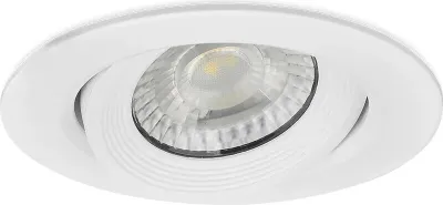 Produktbild von LED Einbauspot Einbaustrahler 5W rund IP40 schwenkbar Ø7,0 cm Weiß Neutralweiß