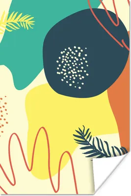 Produktbild von MuchoWow® Poster Sommer - Abstrakt - Farben 40x60 cm - Plakate für die Wand - Poster Babyzimmer