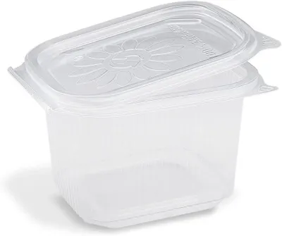 Produktbild von 250 transparente Feinkostbecher mit festem Deckel Ripboxx Tiny 500 ml