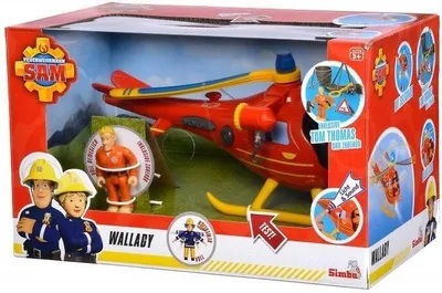 Image de Hélicoptère Wallaby avec figurine Sam le pompier
