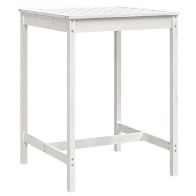 Obrázek produktu pro vidaXL Zahradní stůl bílý 82,5x82,5x110 cm Borovicový masiv