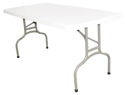 Immagine prodotto di Tavolo pieghevole rettangolare Bolero, bianco, 152 cm