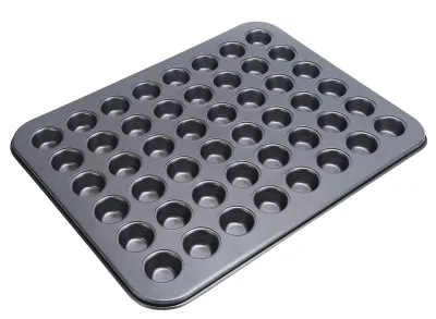 Mini-Muffin-Backform, 48 Mulden, antihaftbeschichtet, rund, Ø 32,2 cm
