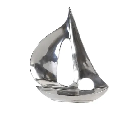 Imagen del producto de GILDE Dekoobjekt, Boot, Aluminium, silberfarben, , B. 40 cm, H. 48 cm 32897