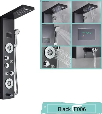 Produktbild von LED Duschpaneel, Wasserfall Regendusche, SPA Massagestrahl