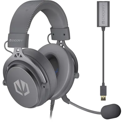 Produktbild von ENDORFY Headset Over-Ear Viro Plus USB Alt Gray, USB externe Soundkarte