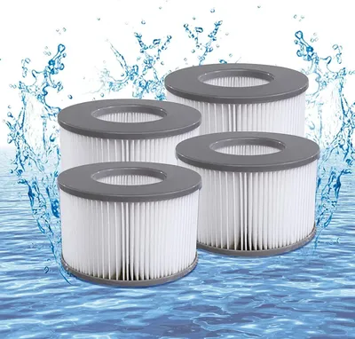 Produktbild von 4x Ersatzfilter für MSPA, Kartuschenfilter, Whirlpool zubehör für MSPA Whirlpool Ersatz Filter Wasserfilter, für Whirlpool, für MSPA Aufblasbare Pools