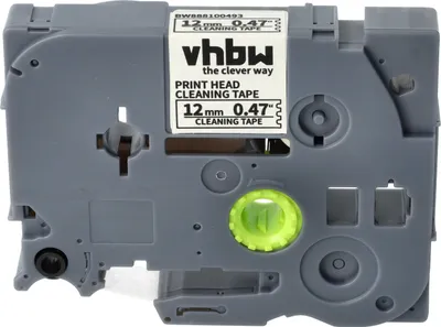 Produktbild von vhbw Druckkopf Reinigungskassette kompatibel mit Brother PT 550, 550A, 580C, 7500VP, 6100, 7100VP, 7100, 7500, 7600 Beschriftungsgerät - 2,5mx 12mm