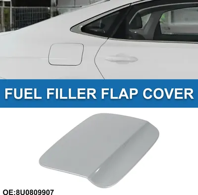 Image de Bouchon De Porte De Réservoir De Carburant Pour Audi Q3 2013-2018 Couvercle De Trappe De Remplissage De Carburant Type Clip No.8U0809907 Ton Argenté Abs