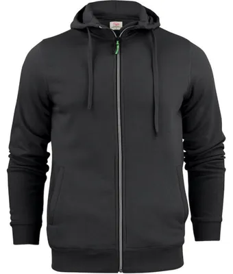 Immagine prodotto di Felpa con cappuccio e zip intera da uomo, modello ET333 (taglia 4XL), colore nero, realizzata in misto cotone