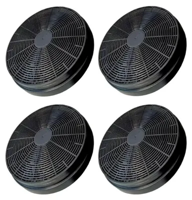 Produktbild von 4x Trade-Shop Aktivkohlefilter 175 x 35mm kompatibel mit Klarstein 10030983 CGCH2 K10001 10027530 10027711, Sogedis 35419 35973 / Dunstabzugshaube