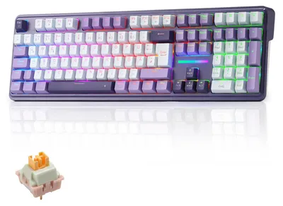 Obrázok produktu pre Mechanická klávesnica – 100% – Bezdrôtová – QWERTZ – RGB podsvietenie – USB-C