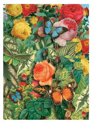 Produktbild von Butterfly Garden 1000 Piece Jigsaw Puzzle by Paperblanks (Nature Montages)