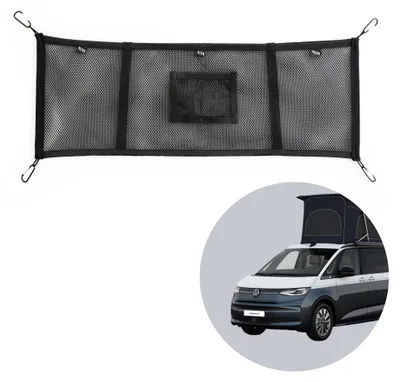 Zdjęcie produktu dla 040 Parts Siatka bagażowa – siatka do przechowywania do dachu podnoszonego i wnętrza, kompatybilna z modelem VW T7 New California