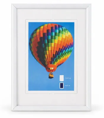 Produktbild von Ideal Life Kunststoff Bilderrahmen Wanddeko Collage Poster Bilder Foto Rahmen - Farbe: Weiß | Format: 13x18