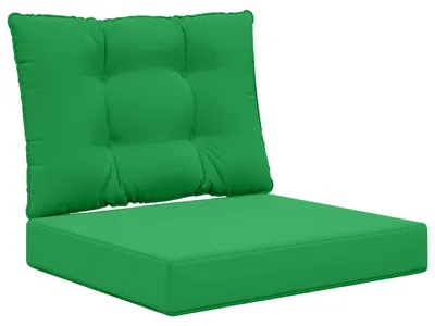 Image de Coussin de sol pour canapé d'extérieur, polyester, vert, 60 x 50,5 x 8 cm (vidaXL)