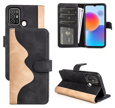 Obrázok produktu pre Pre ZTE Blade A52 Design puzdro na mobilný telefón Black Synthetic Leather Case Cover Case