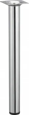 Image de Pied table basse cylindrique HETTICH fixe acier chromé gris