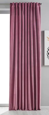 Produktbild von Verdunkelung Vorhang »Milano« Samt blickdicht Schlaufenband Tunneldurchzug Blackout Bügelband kürzbar Altrosa 1 Stück HxB 280x135 cm, 20357