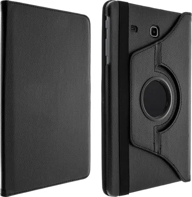 Immagine prodotto di Galaxy Tab E 9.6'' Cover protettiva multiangolare nera - Supporto ruotabile a 360°