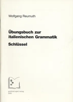 Produktbild von Übungsbuch zur italienischen Grammatik. Schlüssel