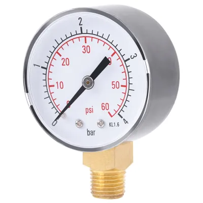 Obrázek produktu pro 1PC Mini tlakoměr pro palivo vzduch olej nebo voda 0-4bar / 0-60psi NPT