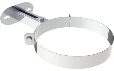 Produktbild von Jeremias DW-FU Wandhalter Design Plus Ø 250 mm verstellbar 50-150 mm doppelwandiges Edelstahl-Abgassystem flexibel und hochwertig