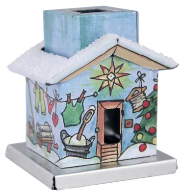 Produktbild von KNOX - Mini Räucherhaus - The Little One - Waschhaus - Größe ca. 4,5cm - für Räucherkerzen Größe S (Klein)