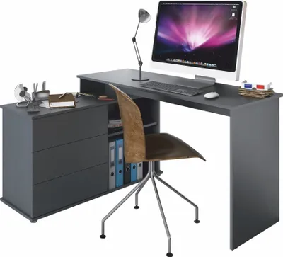Produktbild von Kondela Universelle Ecke PC-Tisch Terino L/P - Graphit