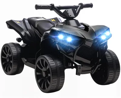 Produktbild von KinderQuadElektro6VKinderquadmitVorwärts-,Rückwärtsfunktion,Musik,LED-ScheinwerferSchwarz
