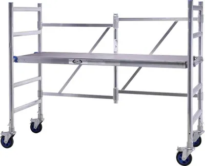 Produktbild von Gerüst Aluminium 250kg Arbeitsplattform Alugerüst Plattform mobil Rollen