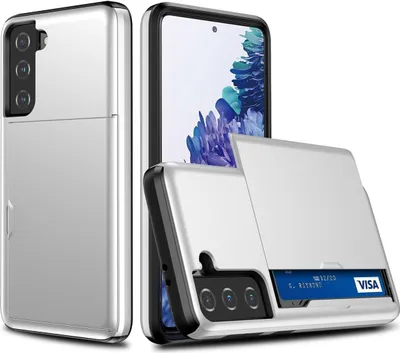Produktbild von König Design Hülle kompatibel mit Samsung Galaxy S21 Kunststoff Soft Handyhülle - Handy Case Weiß