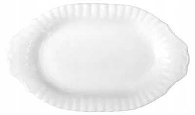 Produktbild von Chodzież Iwona Servierplatte oval 24 cm weiß