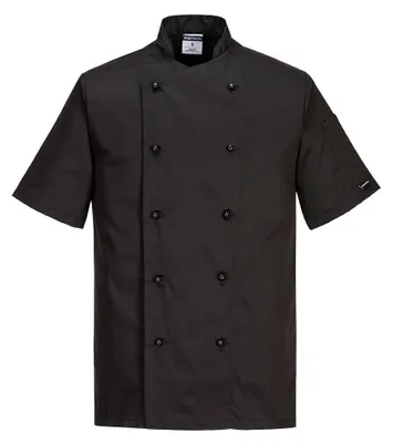 Image de Veste Cuisine Kent Couleur : Noir Taille Xl - Portwest
