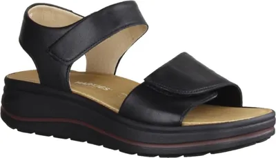 Produktbild von Hartjes Woogie 1322002 Damensandale, Leder, Schwarz, - Damenschuhe Sandale bequem / lose Einlage, Schwarz, leder (nappa)&nbsp