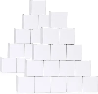 Produktbild von Geschenkboxen kleine weiße Boxen 5 x 5 x 5 cm, 50 Stück, mit Deckel für Geschenke