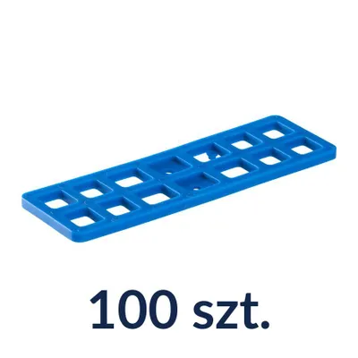 Produktbild von Montageunterlagen für hohe Belastungen 160 × 50 mm, Stärke 5 mm, Distanzplatten bis 4 Tonnen – 100 Stück