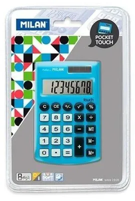 Zdjęcie produktu dla Milan Kalkulator kieszonkowy Pocket Touch niebieski