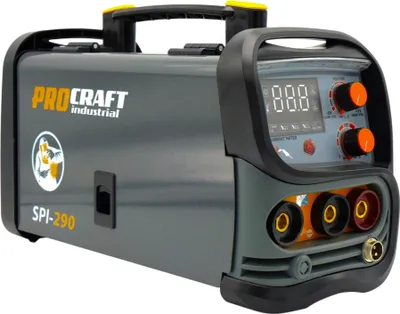 A studio shot of a Procraft SPI-290 Kombi Inverter welding machine.