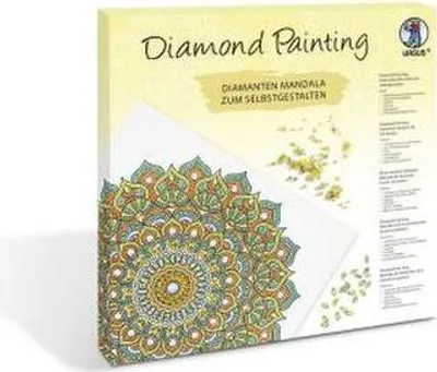 Produktbild von Diamond Painting "Diamantane Mandala Set 7", mit / orange / gelb