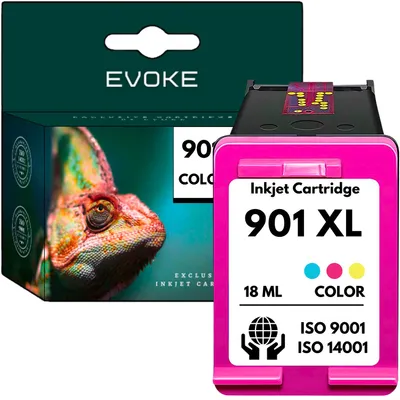 Produktbild von Evoke kompatible Tinte für HP 901XL HP901 CC656AE CMY Cyan Magenta Gelb 18 ml 720 Seiten OfficeJet 4500 4600 J4500 J4524 J4535 J4540 J4545 J4550 J4580 J4585 J4600 J4624 J4660 J4680 J4680C
