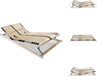 Produktbild von vidaXL Lattenrost mit 28 Lamellen 7 Zonen 90 x 200 cm -  Betten & Bettgestelle