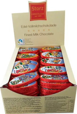 Produktbild von 120er SET Weihnachts-Bilderrahmen, 1500 g (120 Stk. à je 12,5 g), lose im Display-Karton / Schokolade Weihnachten
