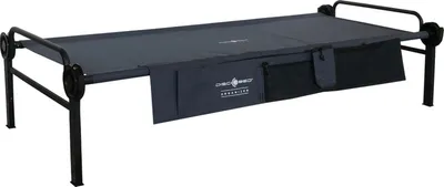 Produktbild von Disc-O-Bed Feldbett Single L schwarz 208x82cm + Seitentasche Campingbett Camping Liege