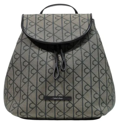 Produktbild von Calvin Klein EMBLEM AOP JACQUARD BACKPACK Damen Tasche Schwarz : Größe - UNICA Größe: UNICA