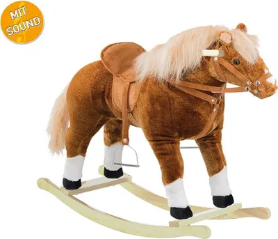 Produktbild von Happy People 58409 Schaukelpferd Haflinger mit 4-fach Sound