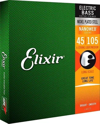 Zdjęcie produktu dla Elixir 14077 Bass Nanoweb Struny do gitary basowej