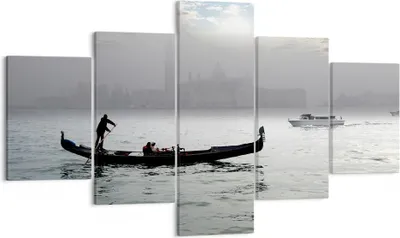 Produktbild von Bild auf Leinwand - Leinwandbild - Venedig italien stadt wasser - 125x70cm - Wand Bild - Wanddeko - Leinwanddruck - Bilder - Kunstdruck - Wanddekoration - Leinwand bilder - Wandkunst - EA125x70-2669